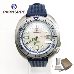 PARNSRPE Diver's Luxury Men's Watch Small Abalone Automatic Mechanical Japan NH35 Movement Aseptic Dial Sapphire Glass 21