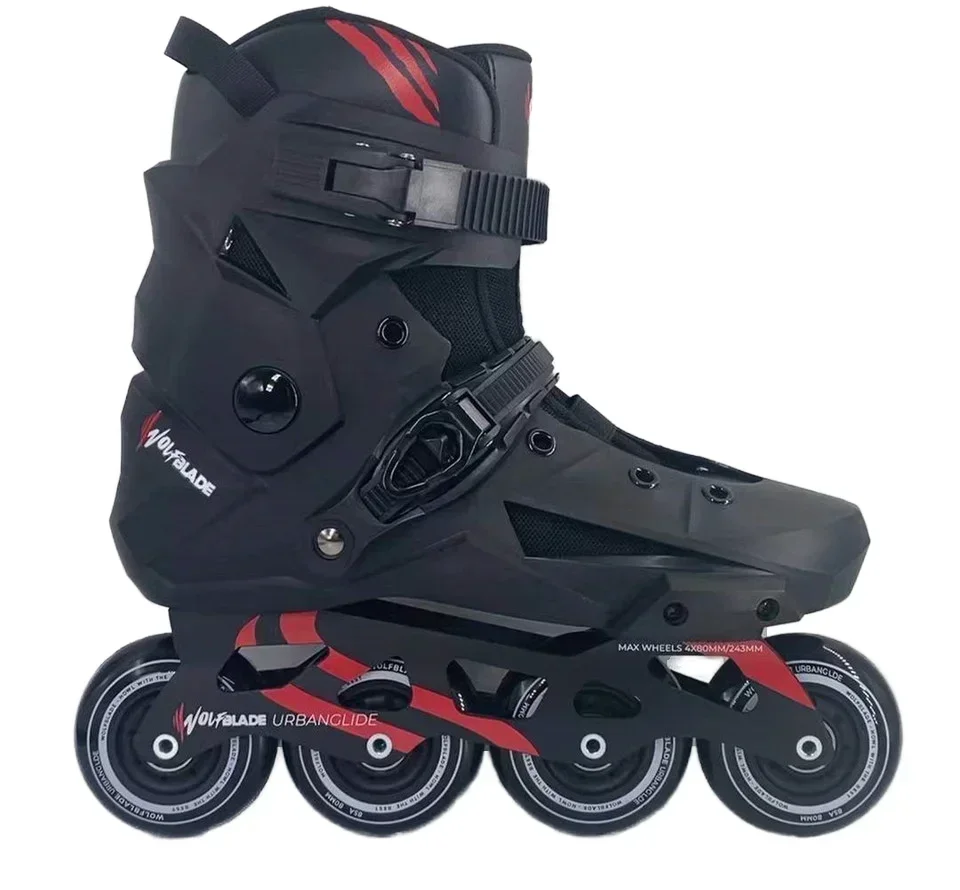 High Performance hot sale  80MM 4 Wheels Inline Skate  with Aluminum frame for Adult Fitness Roller Skate