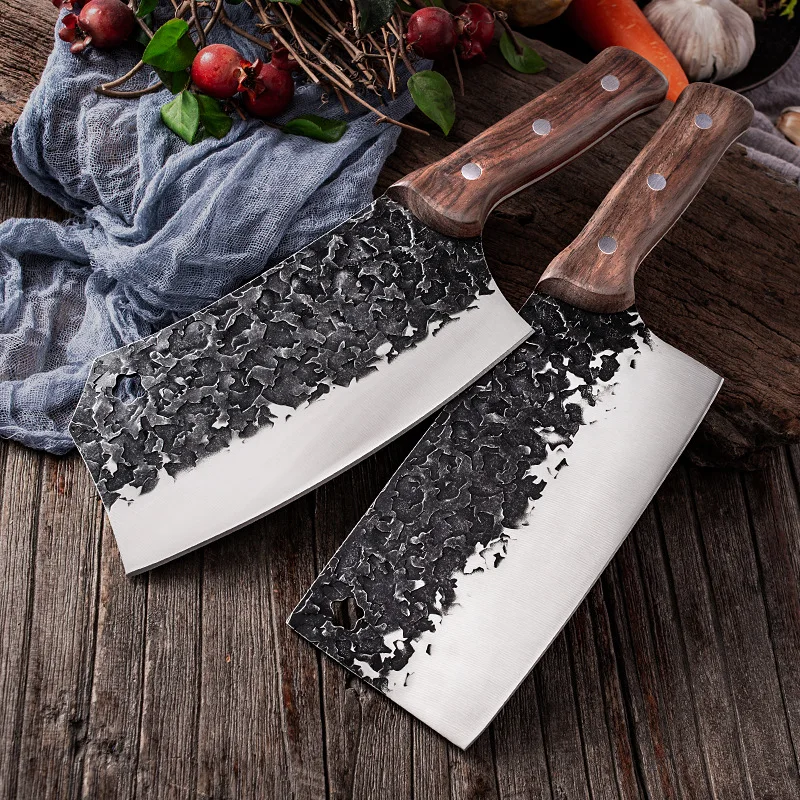 High Hardness Butcher Knife Stainless Steel Bone Chopping Knife Meat Fish Vegetables Slicing Cleaver Kitchen Chef Knife Tools