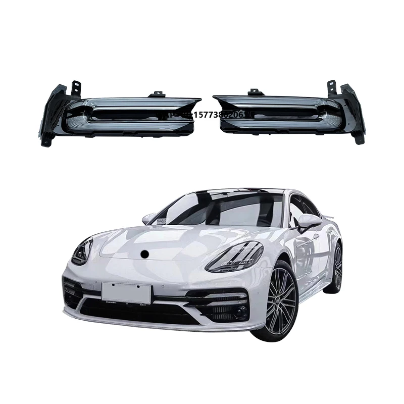 

2017-2023 New Condition Panamera TurboS Front Bumper with Turn Signals & Daytime Running Lights Performance Parts