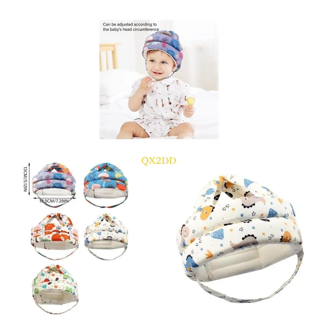 

QX2D Safety Hat Head Protector Toddler Child Headguard for Running Walking Breathable Protector Caps Toddlers Safety Helmets