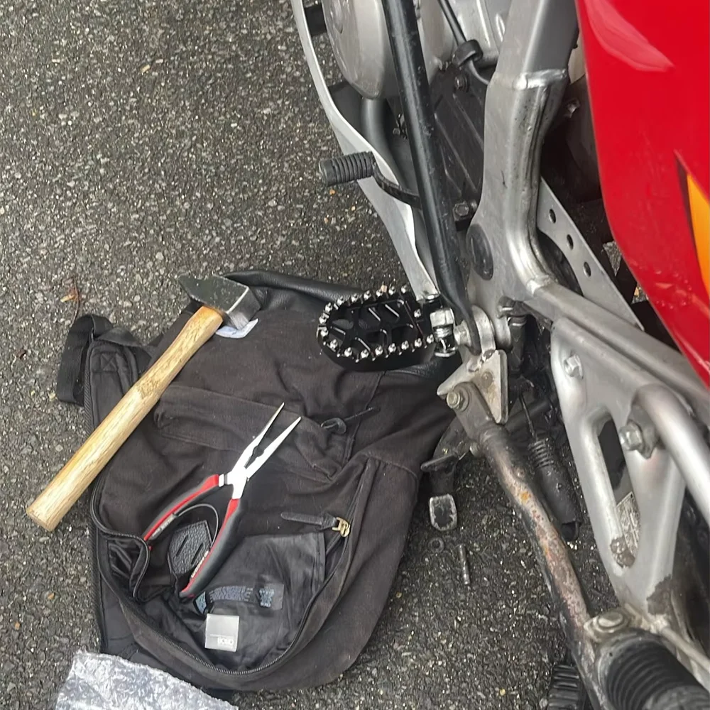 Für HONDA CRF230L CRF 230 L CR80R CR80RB CR85R CR85RB CR 80R 85R 85RB Motorradzubehör Fußrasten Fußpedale – Detail 5
