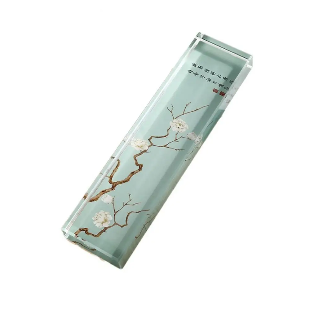 

Достаточное прозрачное хрустальное пресс-папье, прямоугольная прессовая бумага, плоская линейка для письма, гладкая поверхность, украшение для рабочего стола