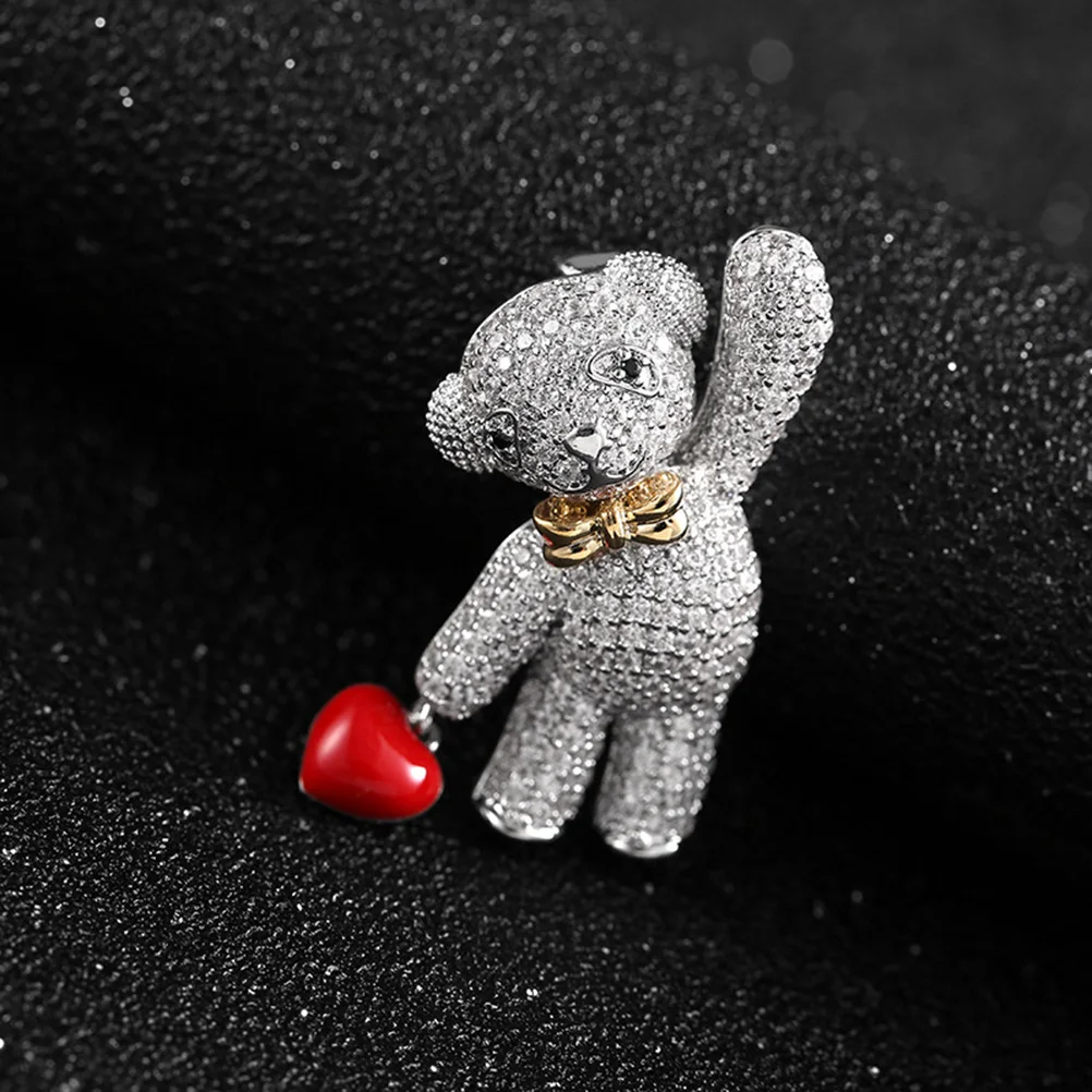 

Fashion Brooch Cute Cartoon Bear Shape Women Breastpin Decorative Pin for Bag Clothes Hat Scarf Gifts Jewelry Accessories