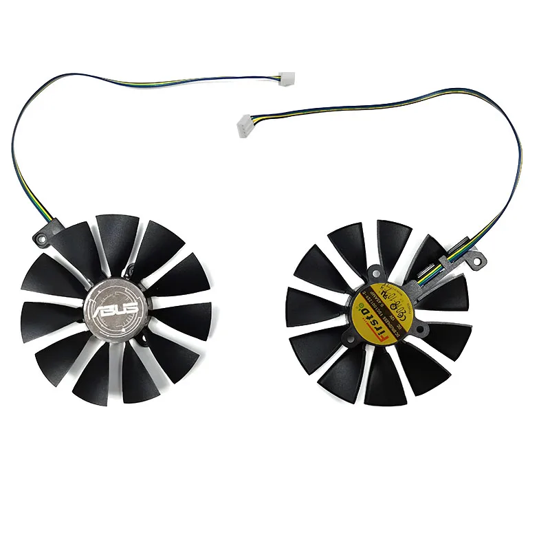 Cooling Fan For ASUS GeForce RTX2080 RTX2070 RTX2060 GAMING DUAL Advanced  Dual Fan Graphics Card Cooling Replacement 87mm 4pin