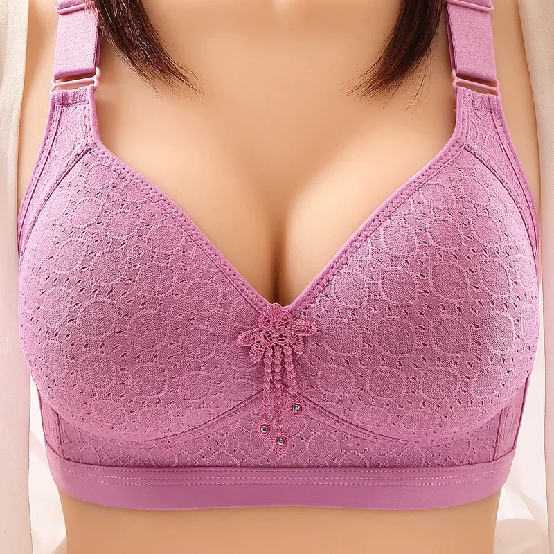 Comfortable Women\'s Bra Large Size No Steel Ring Sweat-absorbing Top Sexy Thin Mold Cup Soft Bras for Women Brasieres Para Mujer