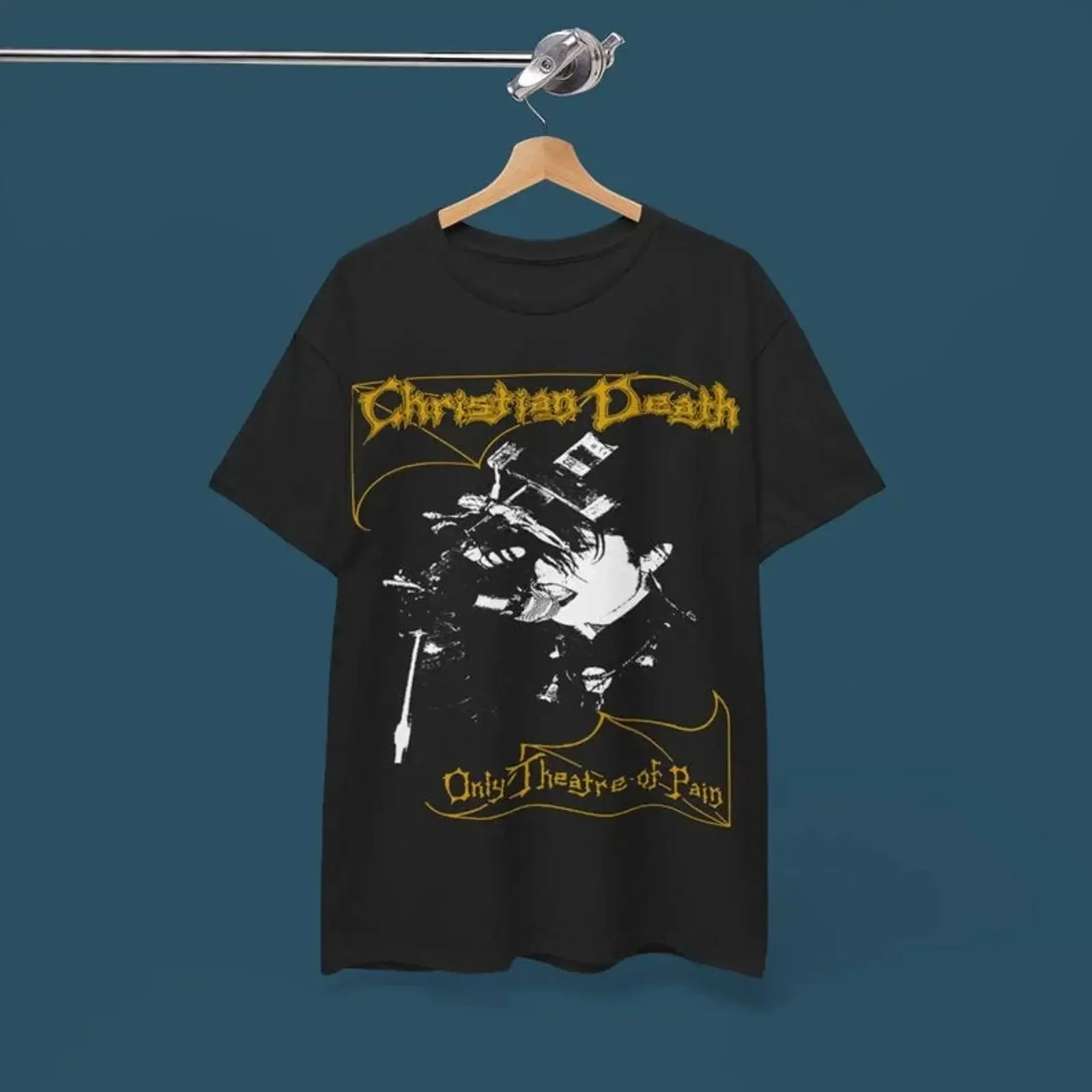 Christian Death T Shirt Gothic Rock Deathrock Post Punk  vintage Washed fashion Breathable Top For Everyday Wear Stylish Unisex