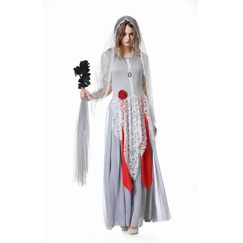 

Halloween Adult Cosplay Ghost Bride Vampires Costume