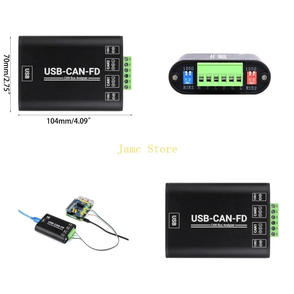 

LX0B Industrial Grade CAN Bus Data USB To Adapter Communication Card Converter Replacement