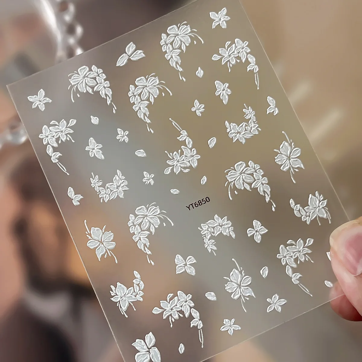 Gold-embossed Exquisite Floral Nail Stickers Simple  Fashionable Versatile Decorative Sticker Accessories DIY Nail Art Stickers