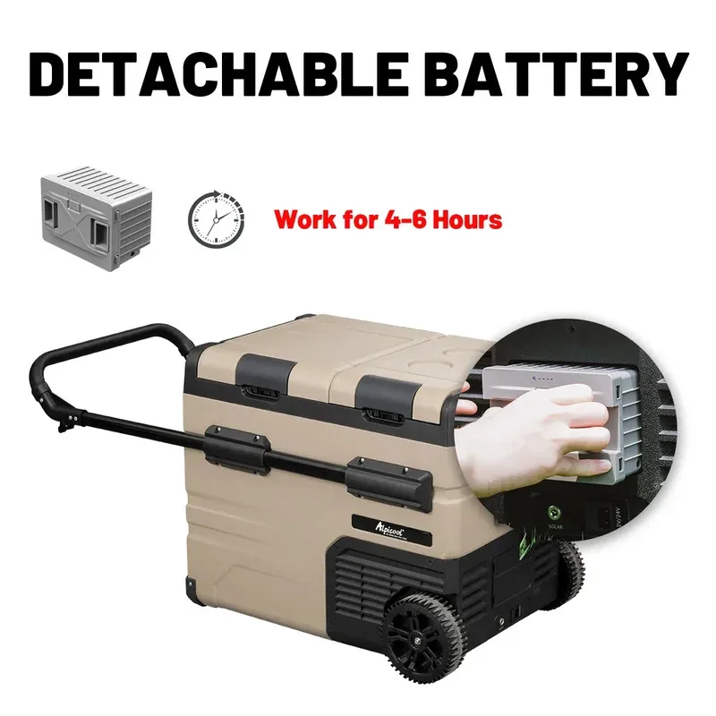 TAW35 Alpicool camping 36.7L Dual Zones Por Car Fridges r Battery Road Trip 24v 12v Refrigerator car home dual use