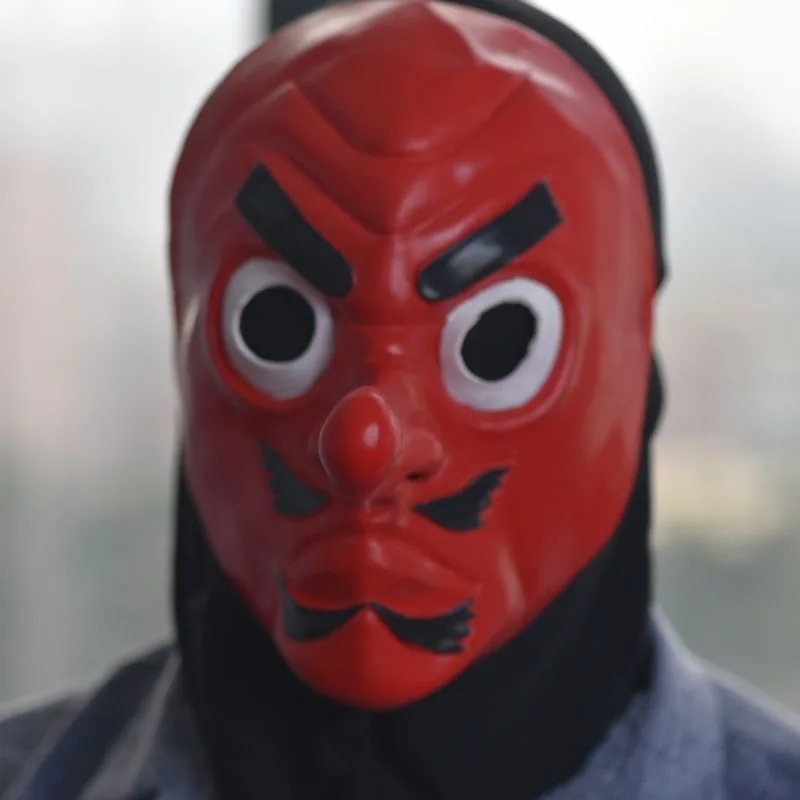 Masque Tengu japonais Anime Kimetsu No Yaiba Urokodaki Sakonji Cosplay masque en Latex Hannya Tengu masque pour hommes accessoires de fête d'Halloween