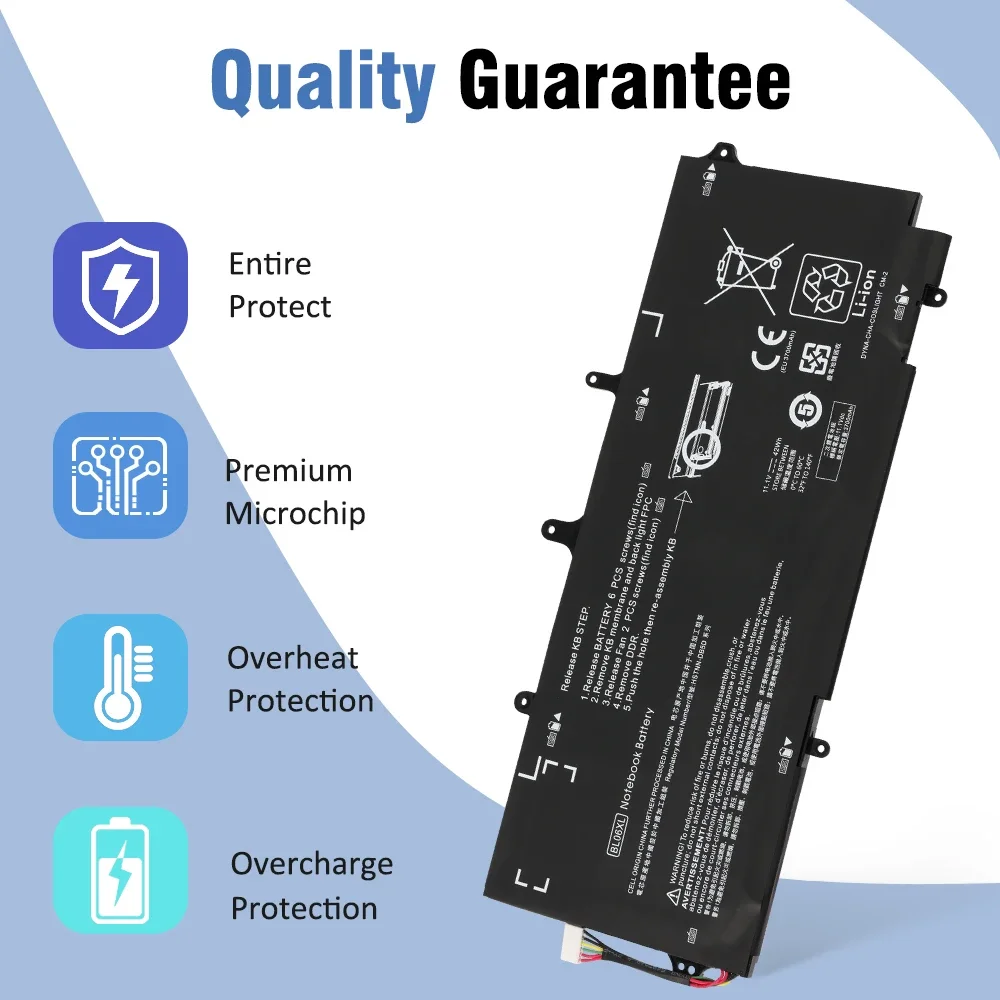 ETESBAY BL06XL 722297-001 Laptop Battery Compatible with HP EliteBook Folio1040 G1 G2 Series 722236-2C1 HSTNN-DB5D 42WH 11.1V