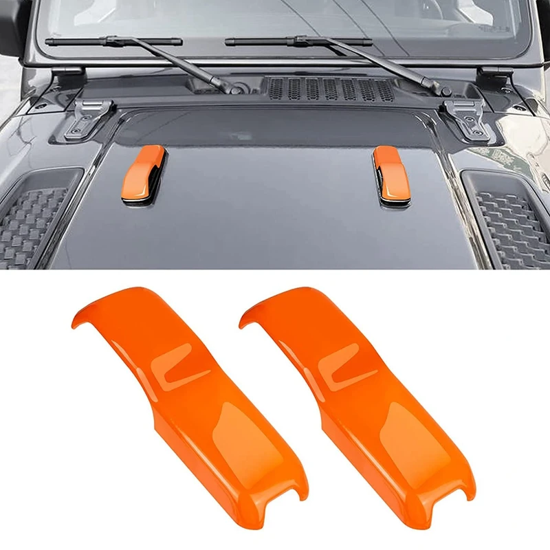 Front Engine Hood Hinge Cover Trim For Jeep Wrangler JL JLU 2018-2021 2/4 Door Gladiator 2020 2021 JT