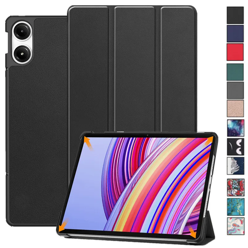 

Чехол-подставка из искусственной кожи для Xiaomi Redmi Pad Pro / Poco Pad, 12,1 дюйма