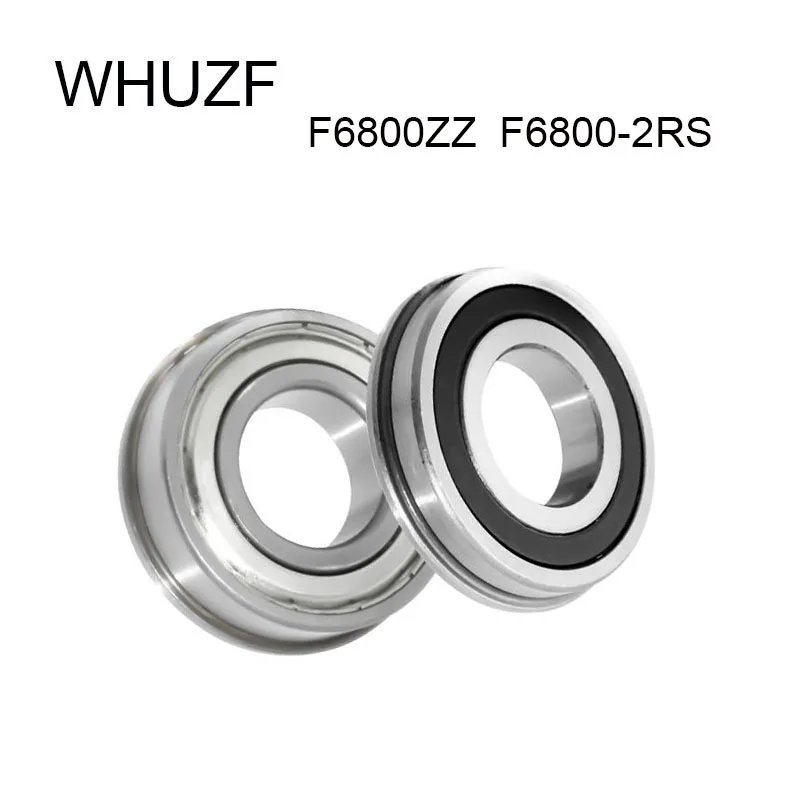 

F6800 F6800-ZZ F6800-2RS Flange Bearing F6800-2Z F6800ZZ ABEC-5 Flanged Flange Deep Groove Ball Bearings 10*19*5mm WHUZF