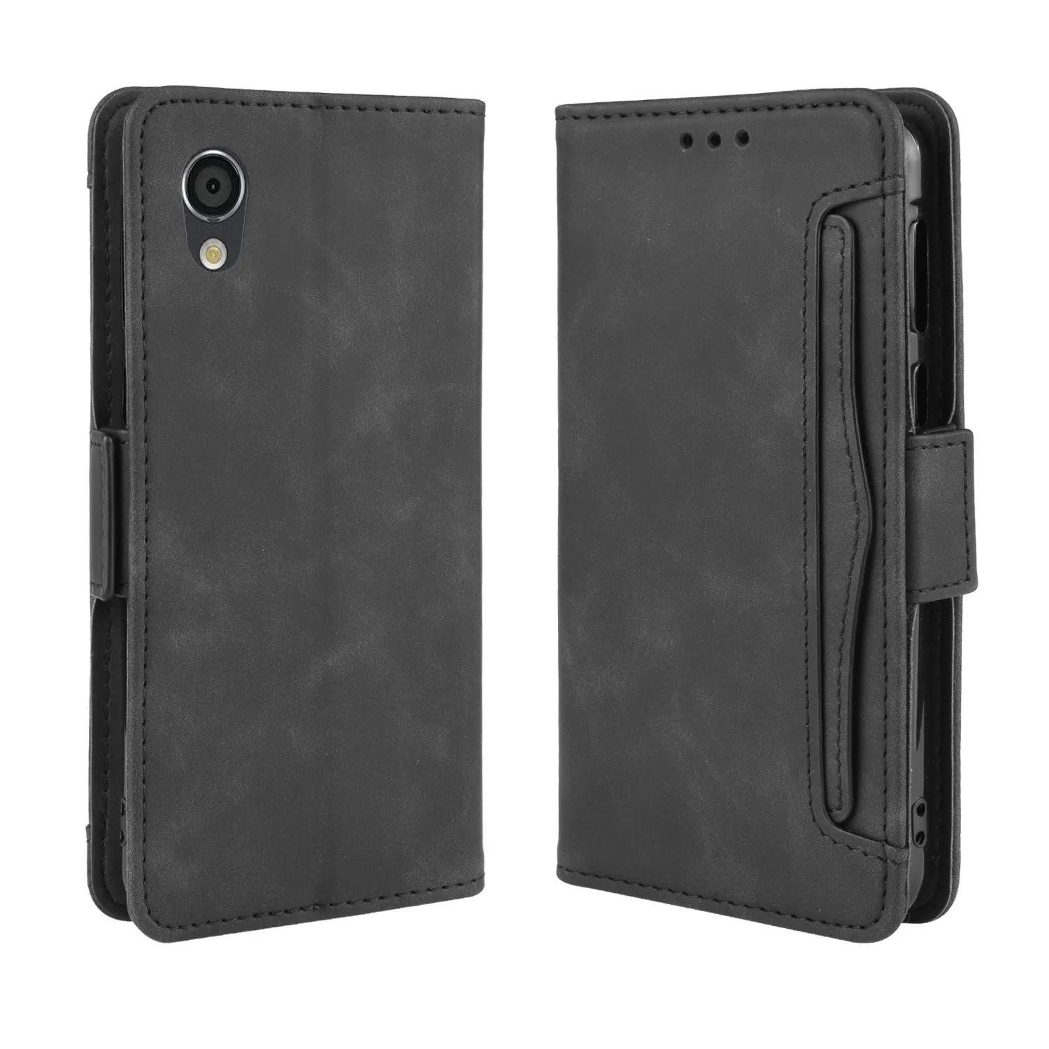 Many Card Slot Phone Case Cover for Sharp Aquos Sense SH-01K SHV40 SH-M05 Sense2 SH-M08 SH-01L SHV43 Separate Type Flip Leather