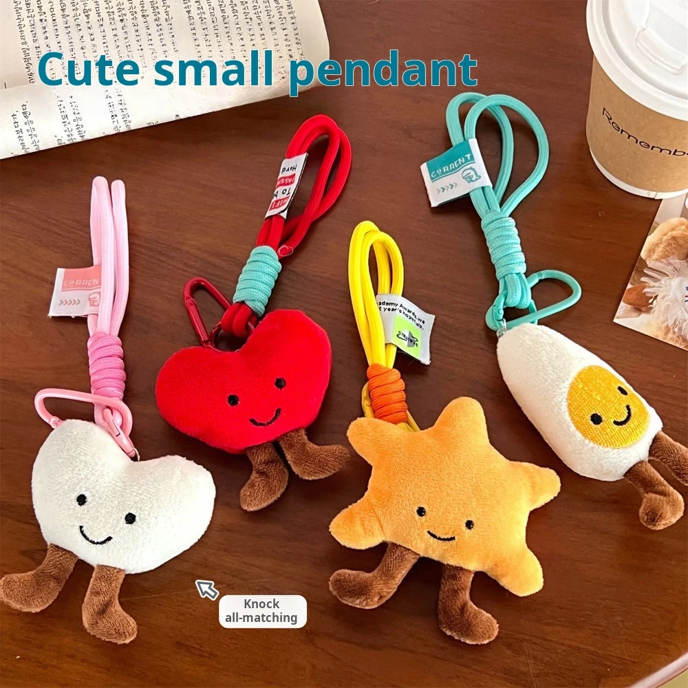 Koreanischer Plüsch-Dessert-Burger-Anhänger, süßer Kuchen-Schlüsselanhänger, Anhänger, Rucksack-Anhänger