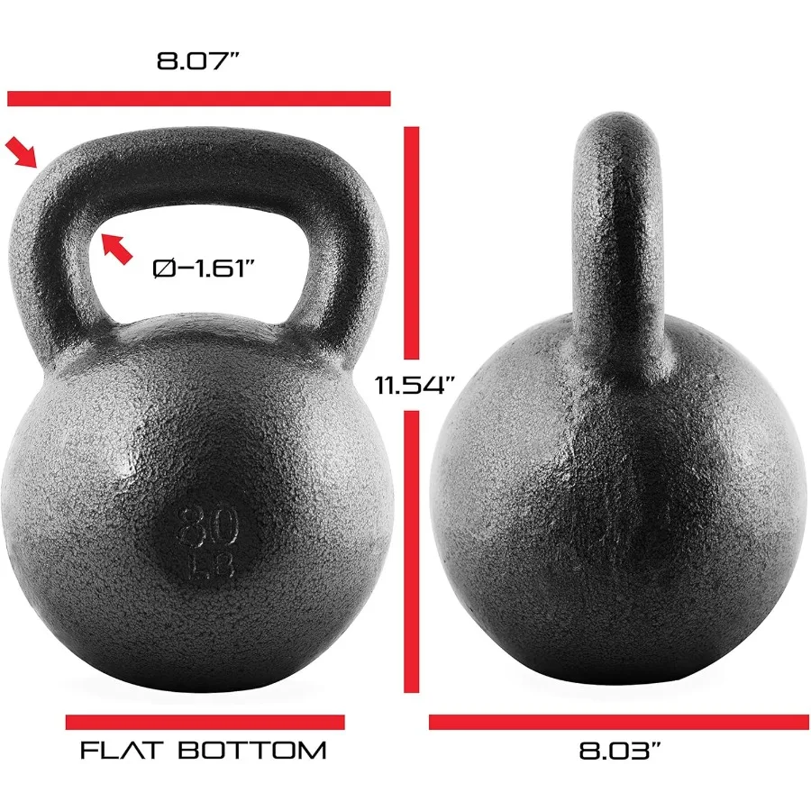 WF إمدادات رياضية مطرقة من الحديد الزهر Kettlebells معدات الصالة الرياضية المنزلية مثالية لتدريب القوة وتمارين الجسم بالكامل أ #5