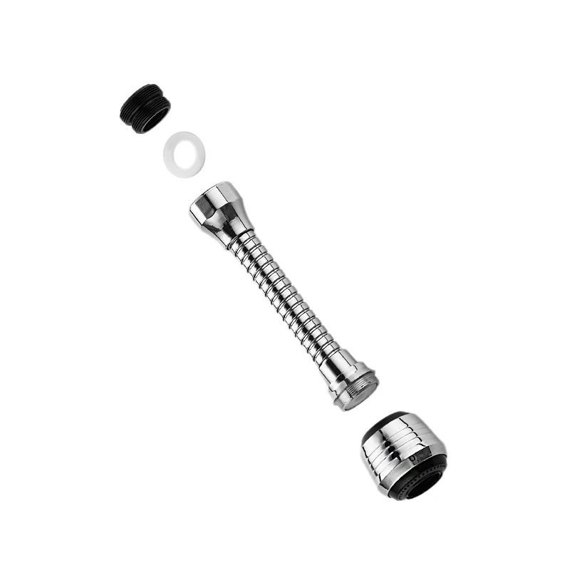 Boquilla DE aireador para grifo de cocina, extensor de burbujeador giratorio de 360 grados, con filtro de ahorro de agua ABS, Conector de boquilla para cabezal de ducha de baño