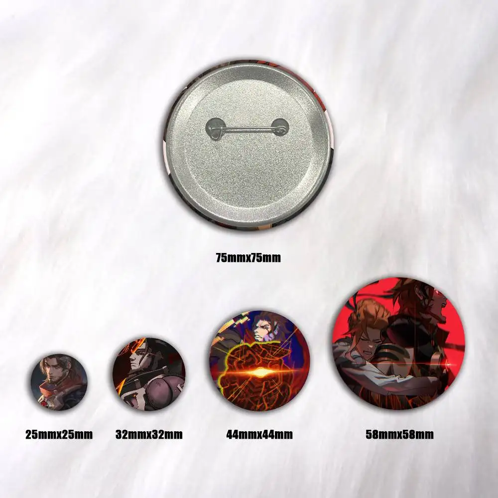 Emre Sarioglu Overwatch Art Badges Button Round Creative Pin Brooch Badge Bag Decor Accessories Fans Collect Friends Gifts