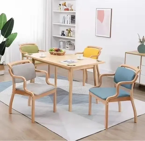 Silla nórdica para personas mayores con reposabrazos, hogar de enfermería, apartamento para el cuidado de personas mayores, silla amigable para