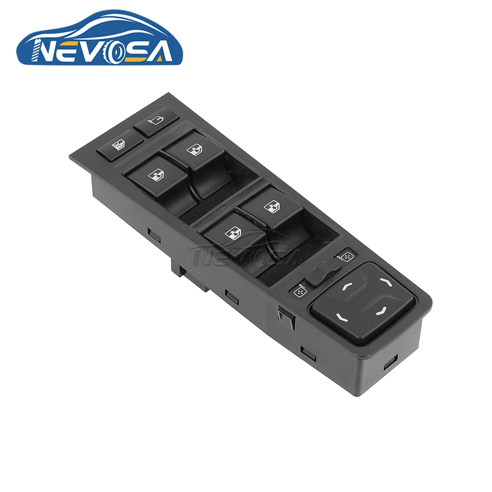 NEVOSA 62.3769-30 For LADA Vesta Electrical Car Master Power Window Switch Button White Night Light 8450031530 Front Driver Side