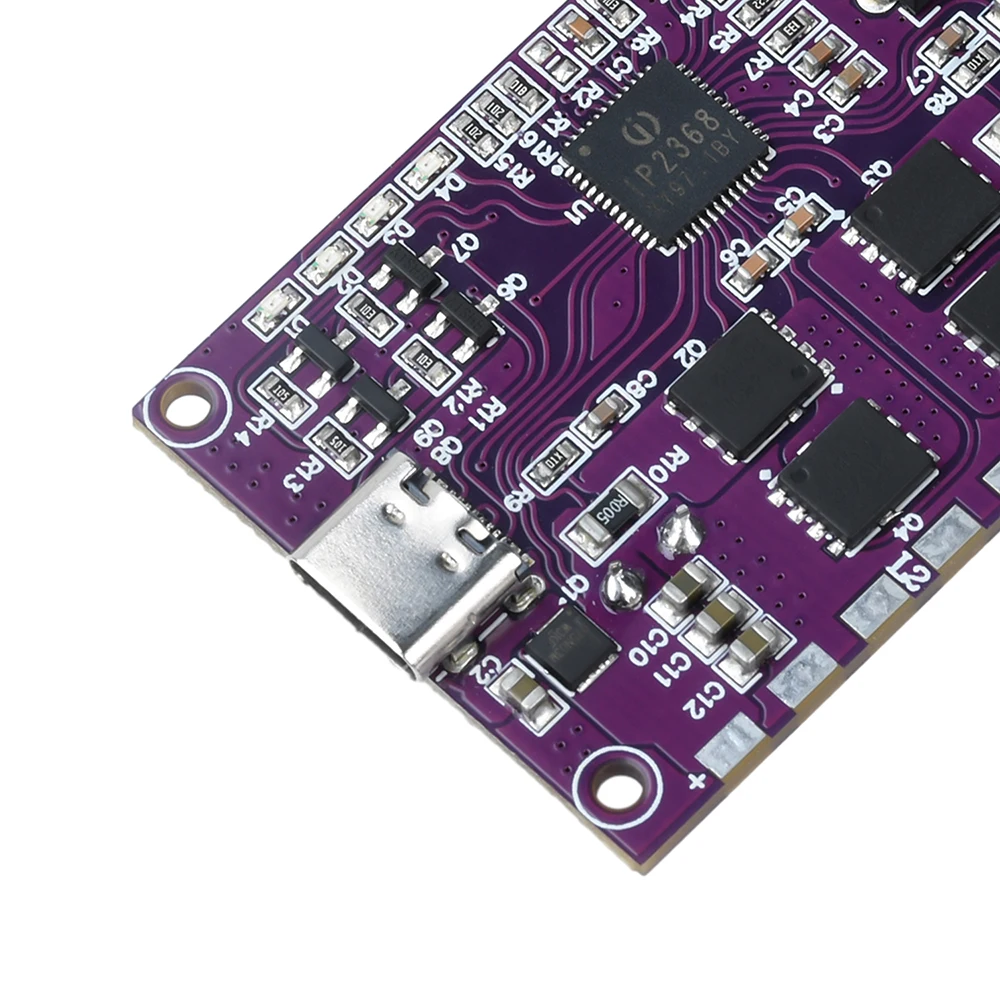 100W Schnelllademodul mit Buck-Boost-Funktion und Typ-C-Schnittstelle für 3-6S Lithiumbatterien, Hochleistungs-Beidrichtungs-Ladeplatine IP2368 – Detail 15