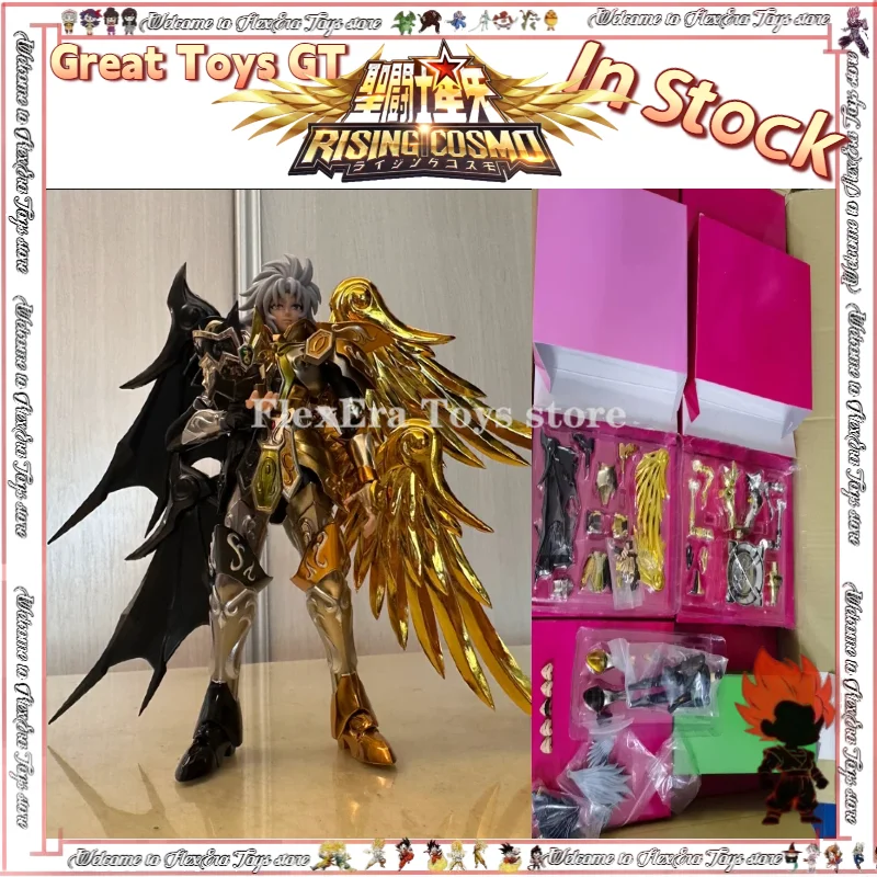 

Great Toys GT Saint Seiya Myth Cloth EX Gemini Saga Kanon SOG Soul of Gold God Cloth Action Figure with Totem Object Hot Sale