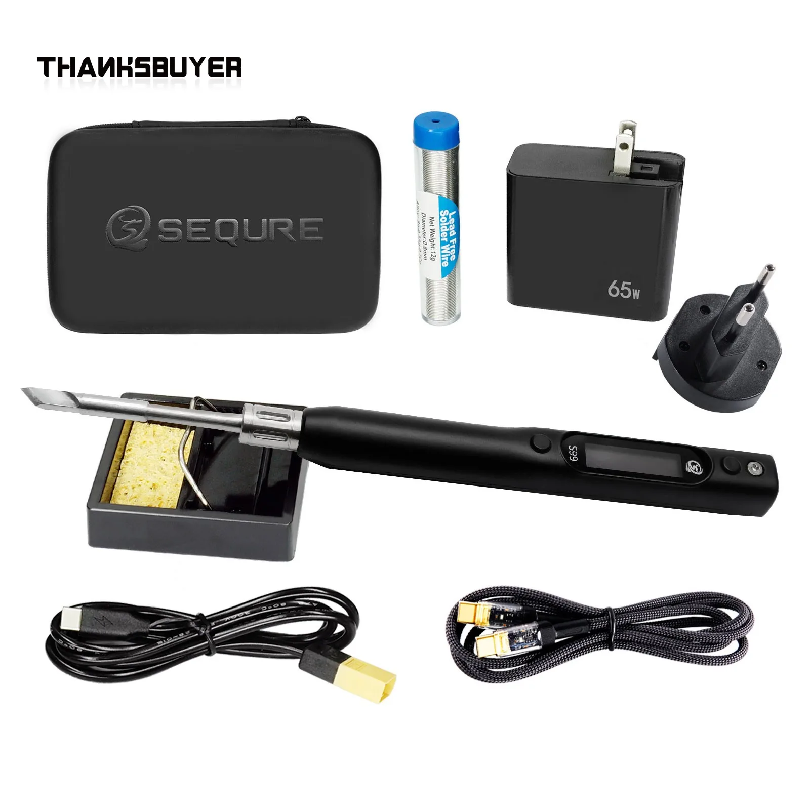 Miyee SEQURE S99 Soldering Iron Kit K+I+B1+BC2 Tips Compatible JBC245 Tip PD QC DC PPS for RC Drone Repair