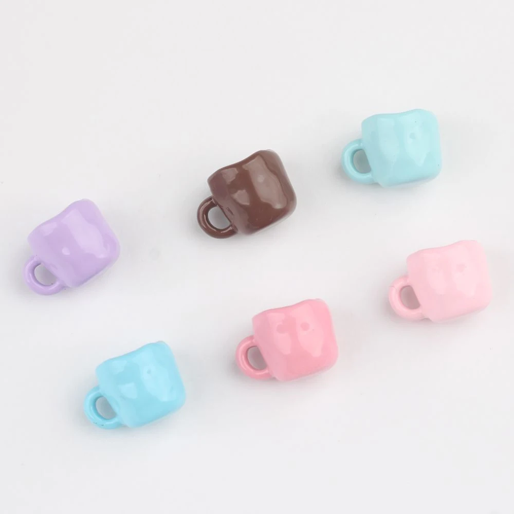 10pcs Simple Cute Color Cup Pendant Jewelry Making Accessories DIY Handmade Earrings Necklace Bracelet Craft Fashion Ornament