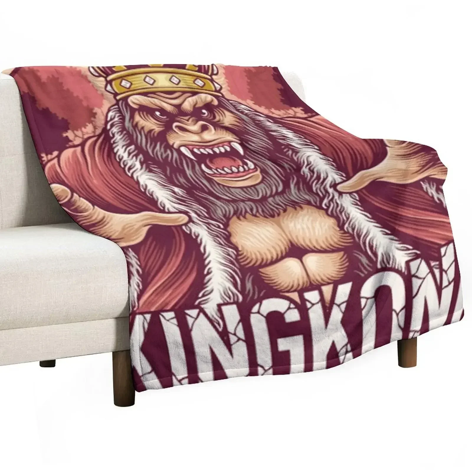 King kong character Throw Blanket Comforter Giant Sofa Retros Blankets