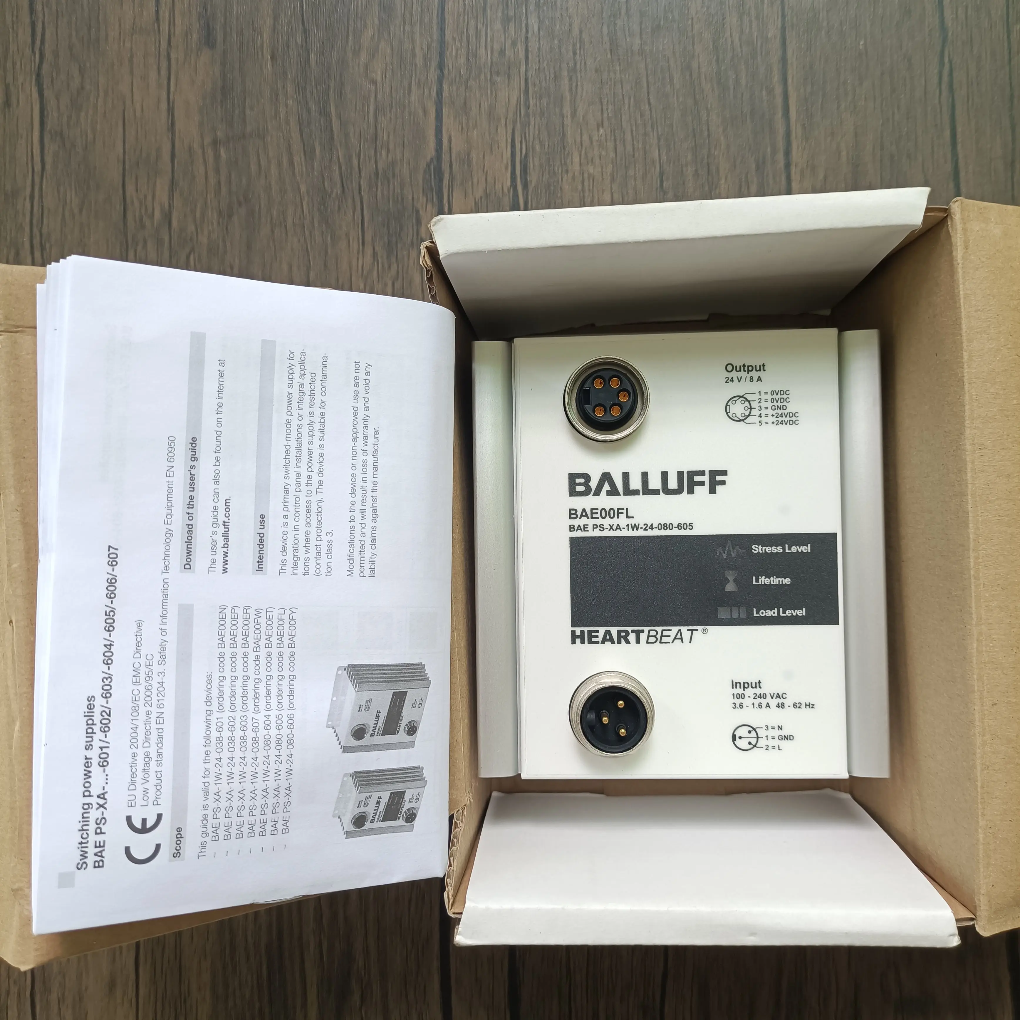 العلامة التجارية الجديدة الأصلية، Balluff BAE00FL BAE PS-XA-1W-24-080-605 متوفرة في المخزون