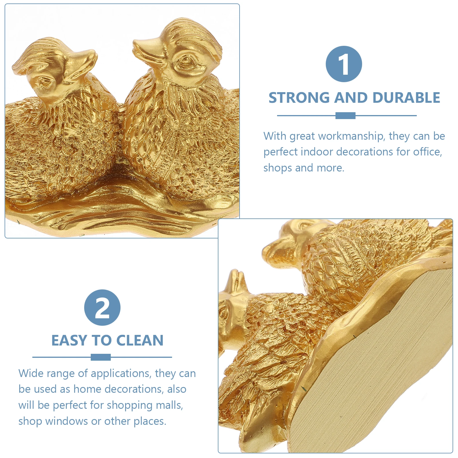 

Ducks nament Resin Decor Figurine Adorable Duck Decor Wedding Gift Animal Collectibles Safe Indoor