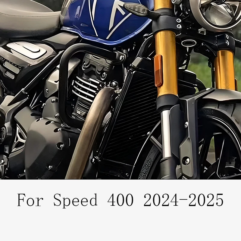 

Motorcycle Accessories Crash Bar Frame Engine Guard Bumper Protector For Scrambler 400X For Speed 400 2024-2025