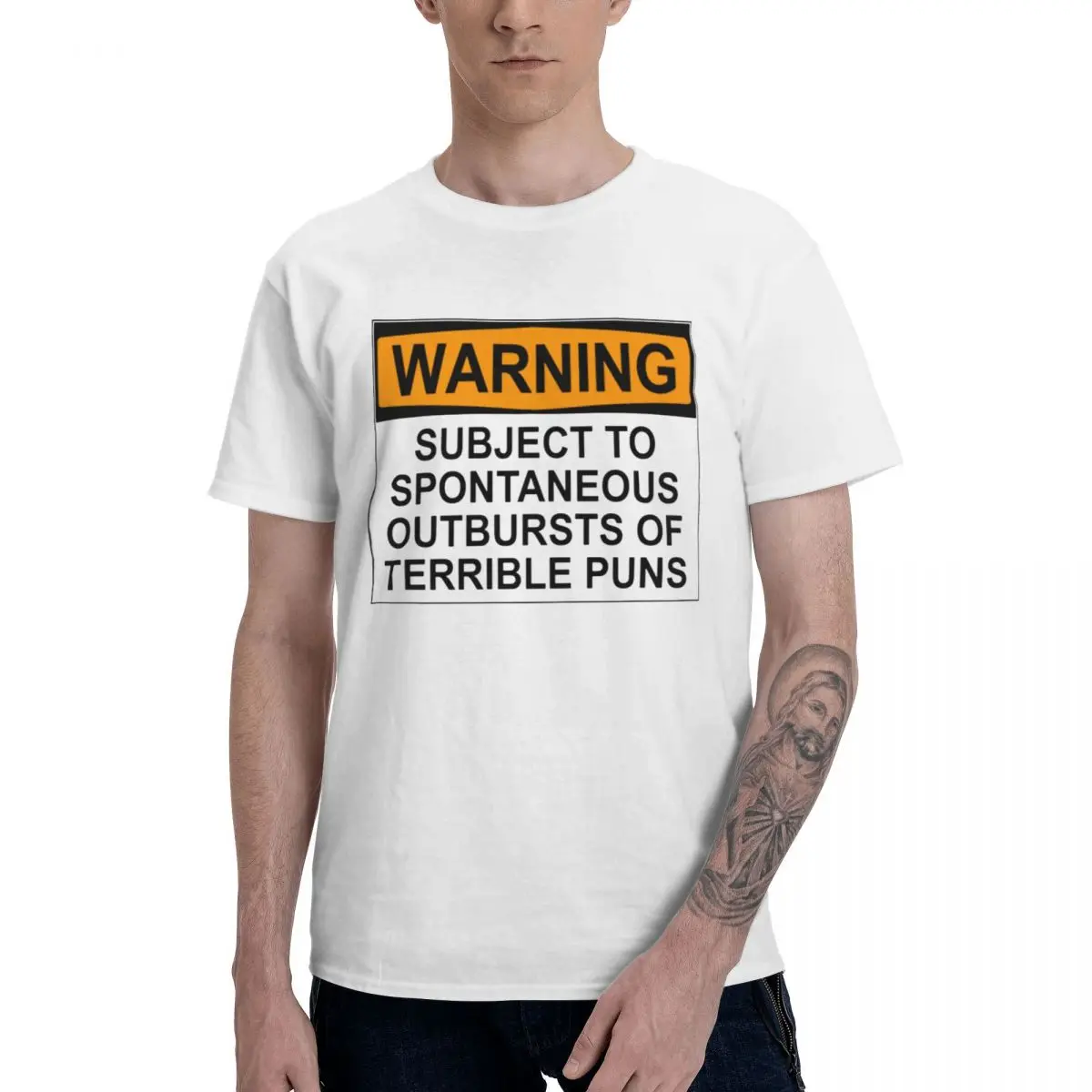 Fashion WARNING SUBJECT TO SPONTANEOUS OUTBURSTS T-Shirt Pure Cotton Crewneck Men T-Shirts Short Sleeve PlCasual Tee Hoodie