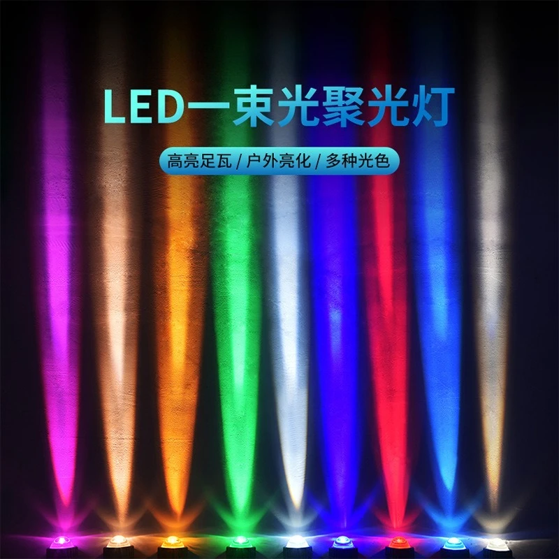 15W LED Narrow Beam Projector Light Outdoor Long Distance Spot Wall Washer Lamp Hotel Exterior Projection Flood Light
