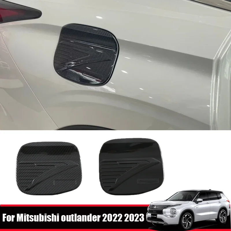 

Автомобильные декоративные полоски для Mitsubishi Outlander 2022 2023 2024, черный абс, крышка масляного бака, газовая отделка, внешние 3d детали автомобиля