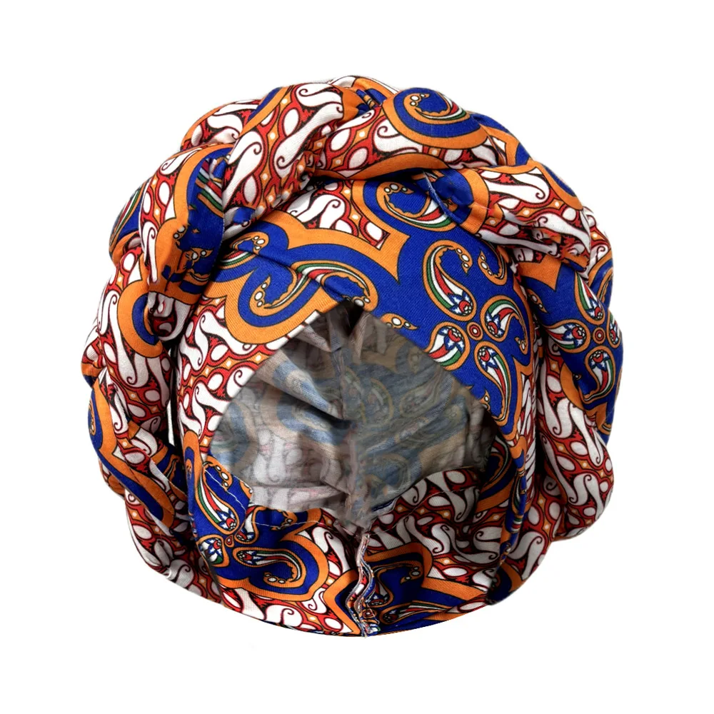 Afrikanische Headtie Motorhaube Hut Turban für Frauen Muslimischen Kopf Wrap Nigerian Schal Geflecht Hijab Femme Chemo Caps Abdeckung – Detail 17