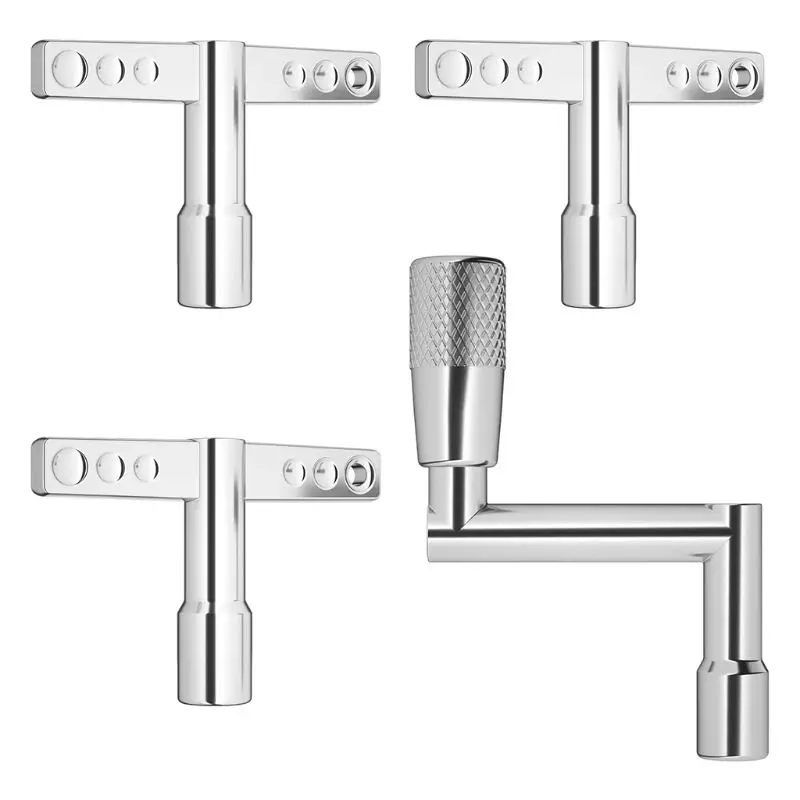 4Pcs Drum Keys Drum Tuning  Drum Tuning Wrench with Continuous Standard Motion Speed , Universal Drum  Tuner