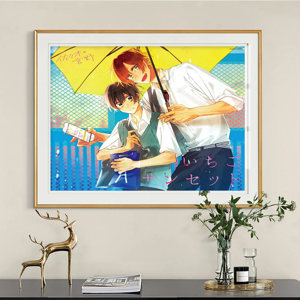الحب من قتل انمي ياباني الفن طباعة ملصق الكرتون مانغا قماش اللوحة Otaku ديكور غرفة نوم جدار الصورة