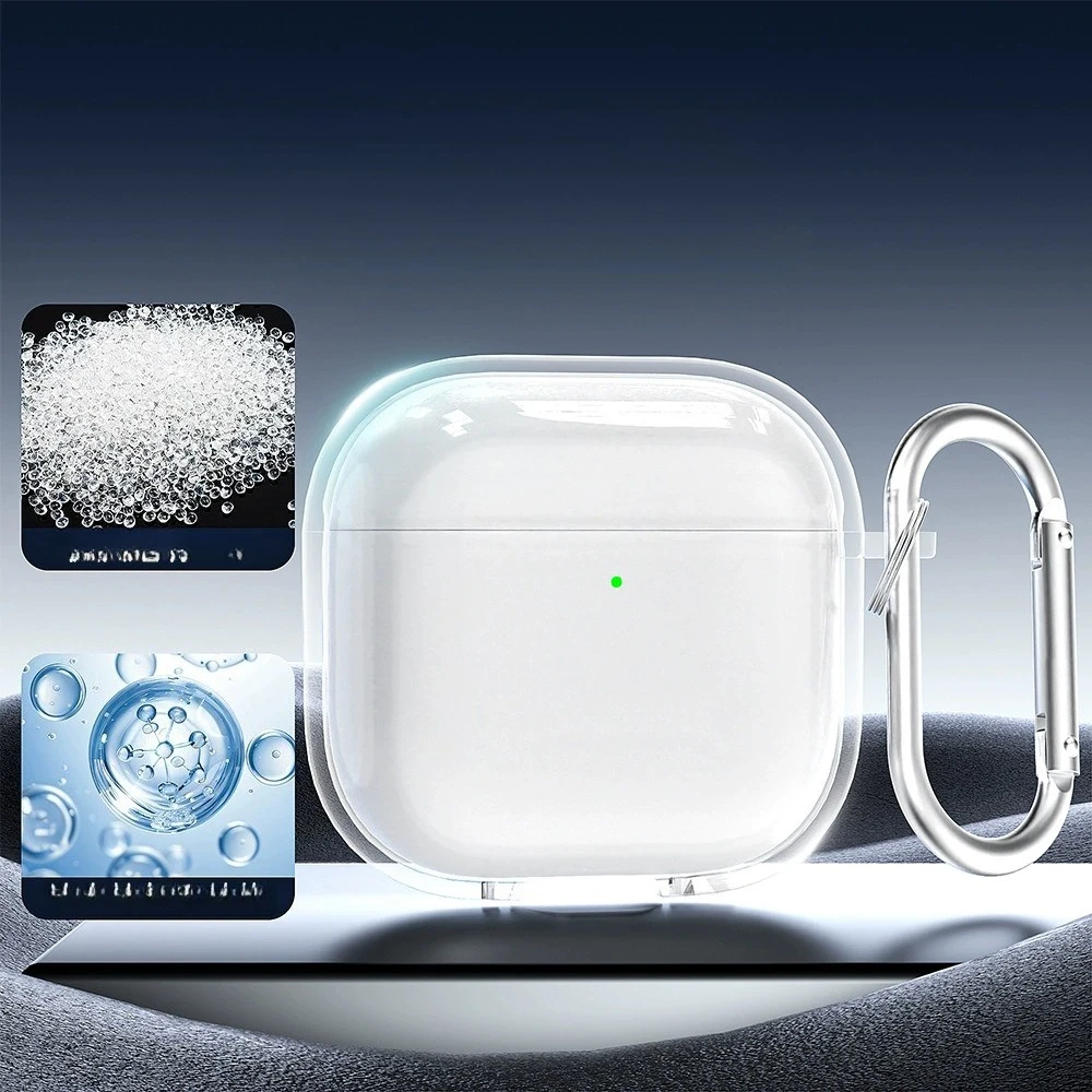 

For AirPods 4 & Pro 2 2024 New Clear Soft TPU Earphone Case Shock Absorbing and Easy to Carry