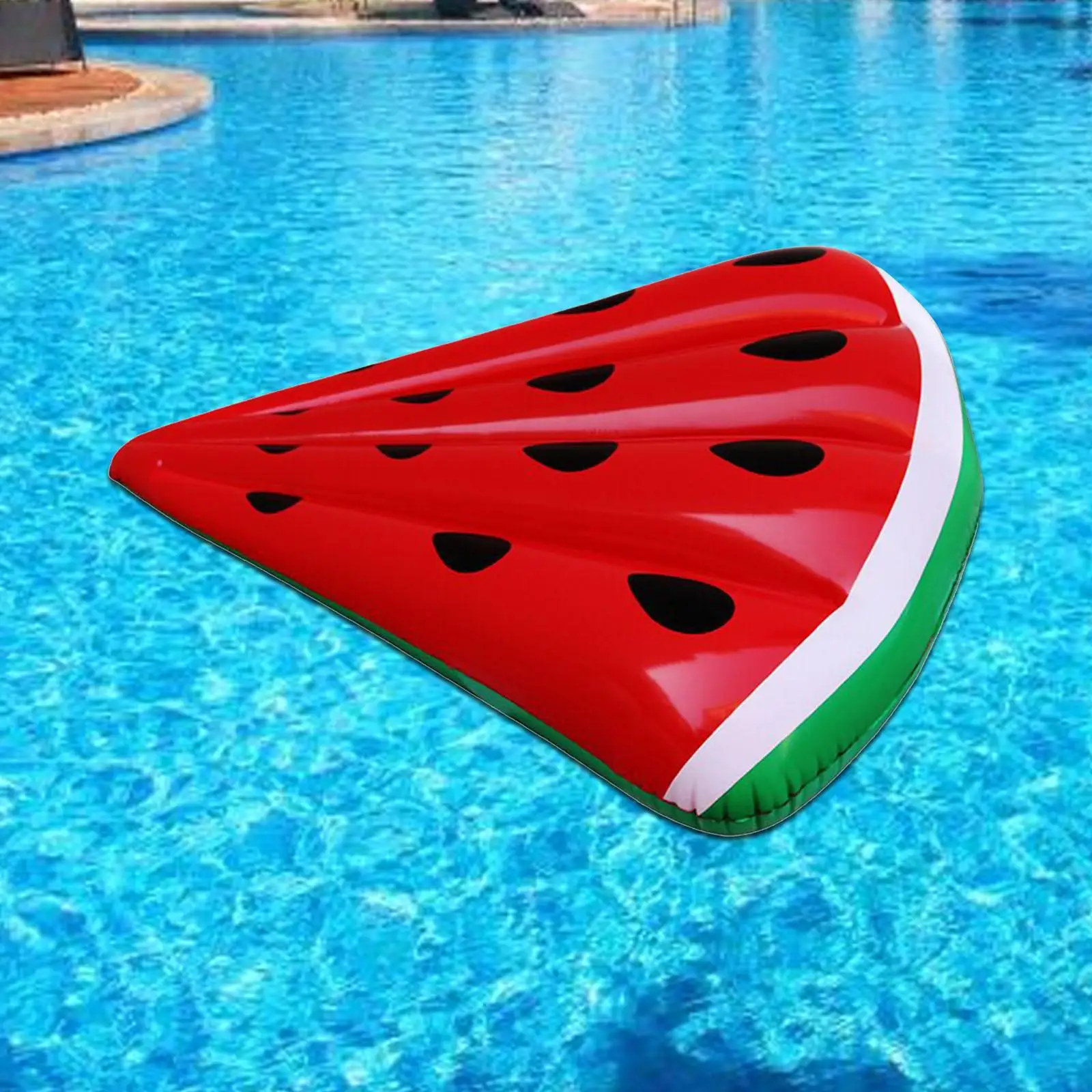 Inflatable Pool Float Novelty Watermelon Shape Air Mattress Pool Lounge Raft