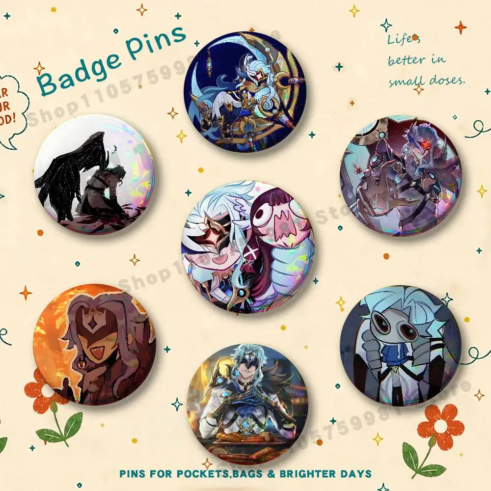 Anime II D-Dottore Zandik Brooches for Bag Decor Jewelry Accessories Gift 25/32/44/58/75mm Round Cartoon Badges