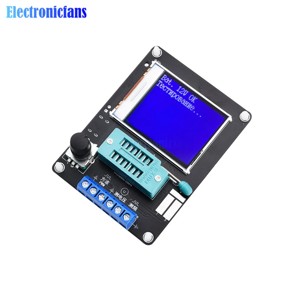 GM328A Transistor Tester Type-c Diode Capacitance Resistance ESR Voltage Frequency Meter PWM Square Wave Signal Generator