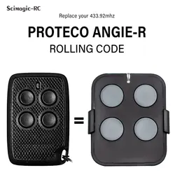 433.92mhz PROTECO ANGIE-R Garage Door Remote Control PROTECO Rolling Code Opener Command Door Transmitter