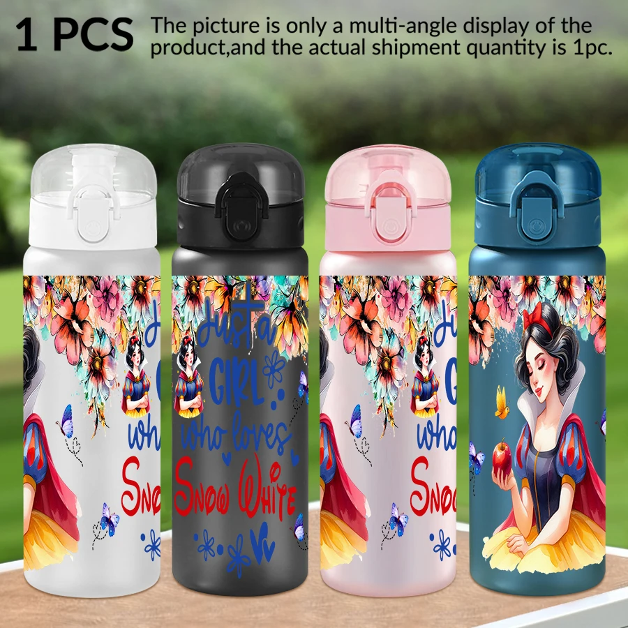 

1Pc Disney Snow White Sunflower Pattern 26oz Plastic Water Bottle Outdoor Sports Water Cup Birthday/Homecoming Gift