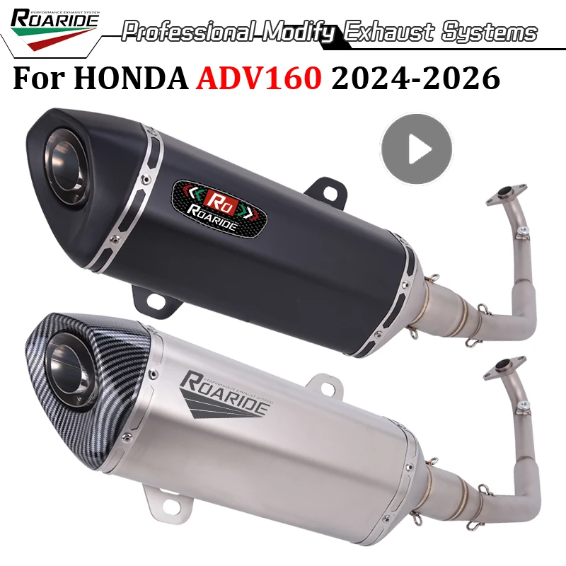 

Slip On For HONDA ADV160 ADV 160 2024 2025 2026 Full System Motorcycle Exhaust Modify DB Killer Espace Muffler Front Link Pipe