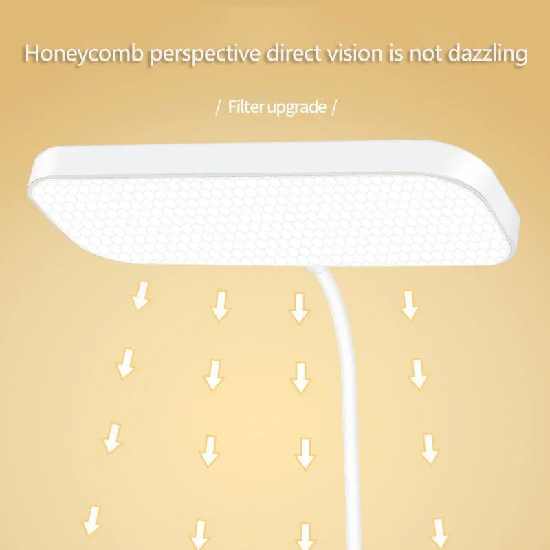 LED Desk Lamp Eye Protection Touch 3 Modes Dimmable USB Charging Table Lamp Student Dormitory Bedroom Reading Night Light
