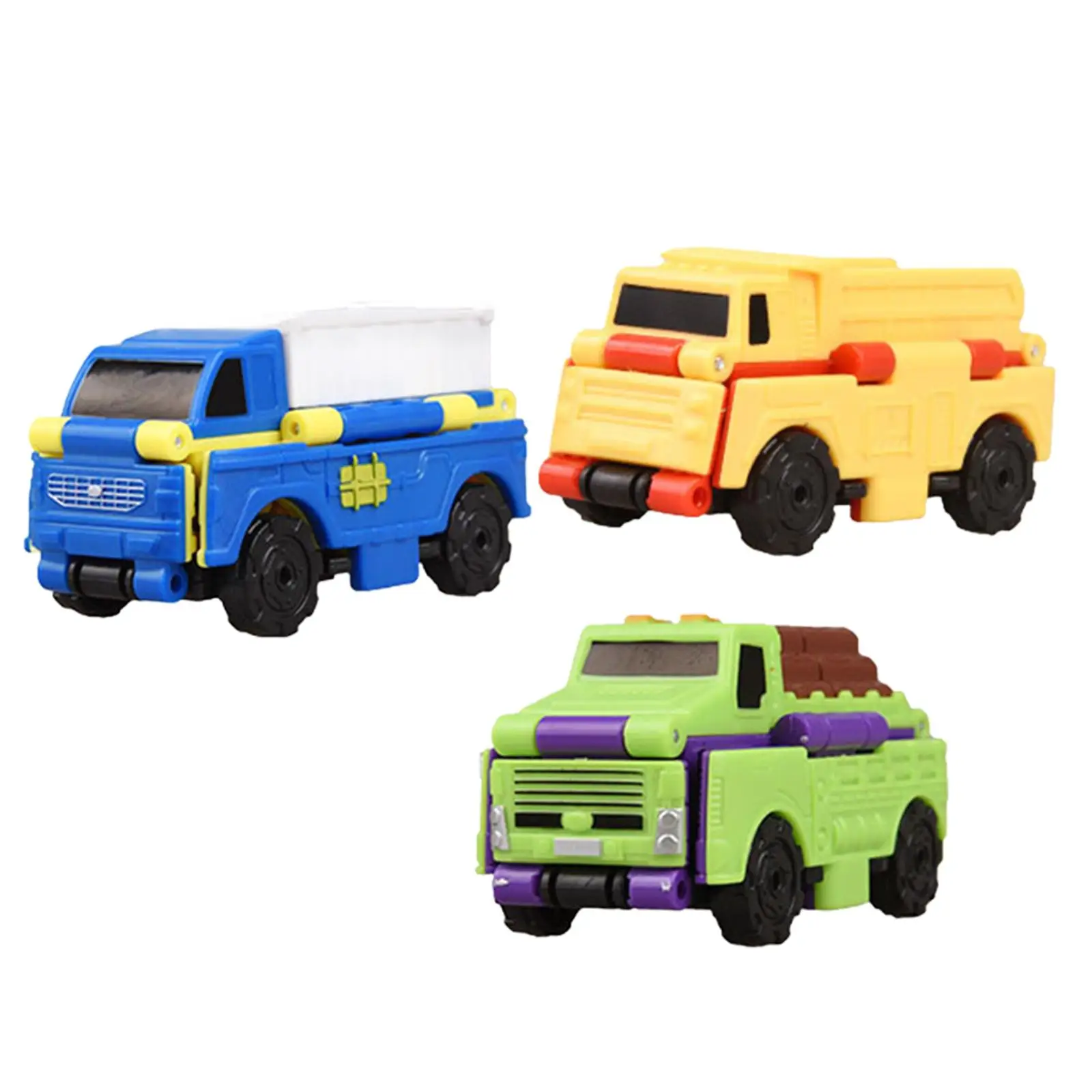 

3Pcs Transformable Cars Portable Early Educational Deformation Car Flip Racers for Enlightenment Festival Gifts Reward Prize